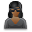 user_chief_female_black icon