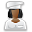 user_cook_female_black icon