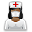 user_medical_female_black icon