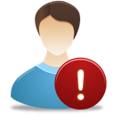 Male-User-Warning icon