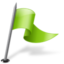 MapMarker_Flag3_Right_Chartreuse icon