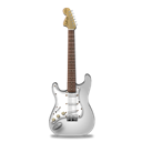 Stratocaster-guitar-white icon