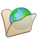 folder_beige_internet icon