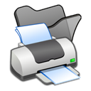 folder_black_printer icon