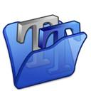 folder_blue_font2 icon