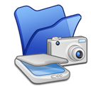 folder_blue_scanners_&_cameras icon