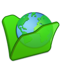 folder_green_internet icon