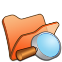 folder_orange_explorer icon