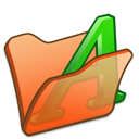 folder_orange_font1 icon