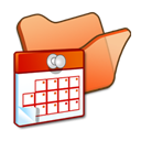 folder_orange_scheduled_tasks icon