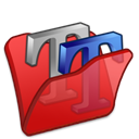 folder_red_font2 icon