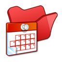 folder_red_scheduled_tasks icon