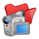folder_red_videos icon