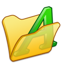 folder_yellow_font1 icon