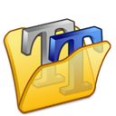 folder_yellow_font2 icon