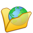 folder_yellow_internet icon