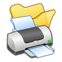 folder_yellow_printer icon