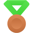 Bronze-metal-green icon