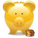 Piggy-Bank-golden icon