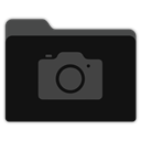 Photos-black-folder icon