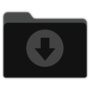 downloads-black-folder icon