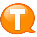speech-balloon-orange-t icon