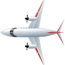 Airplane_Top_Red icon