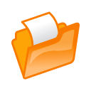 folder_orange_open icon