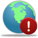 Globe-Warning icon