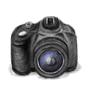 Camera-hand-drawn icon