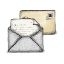 Mail-hand-drawn icon