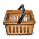 Shopping-Basket-hand-drawn icon