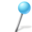 MapMarker_Ball_Right_Azure icon