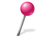 MapMarker_Ball_Right_Pink icon