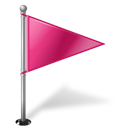 MapMarker_Flag1_Right_Pink icon