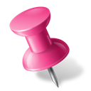 MapMarker_PushPin1_Left_Pink icon