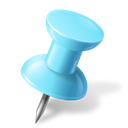 MapMarker_PushPin1_Right_Azure icon