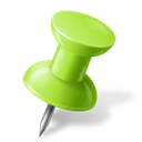 MapMarker_PushPin1_Right_Chartreuse icon