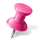 MapMarker_PushPin1_Right_Pink icon