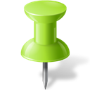 MapMarker_PushPin1__Chartreuse icon