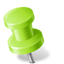 MapMarker_PushPin2_Left_Chartreuse icon