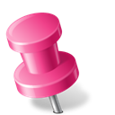 MapMarker_PushPin2_Left_Pink icon