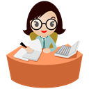 office_women_glasses_eyes icon