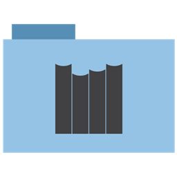 appicns_folder_library icon 512x512px (ico, png, icns) - free download ...