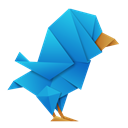Origami-Twitter-Bird icon