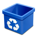 dsquared_trash_blue_empty icon