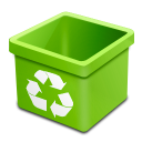 dsquared_trash_green_empty icon