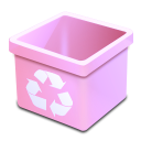 dsquared_trash_pink_empty icon