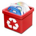 dsquared_trash_red_full icon