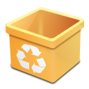 dsquared_trash_yellow_empty icon
